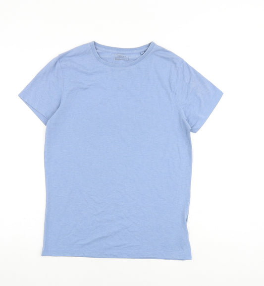 NEXT Boys Blue Cotton Basic T-Shirt Size 14 Years Crew Neck Pullover