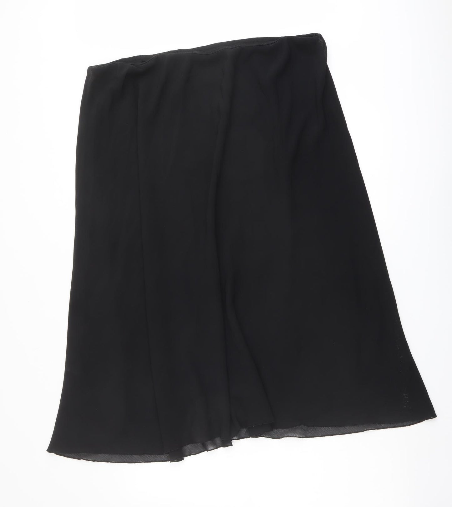 Bonmarché Womens Black Polyester Swing Skirt Size 20