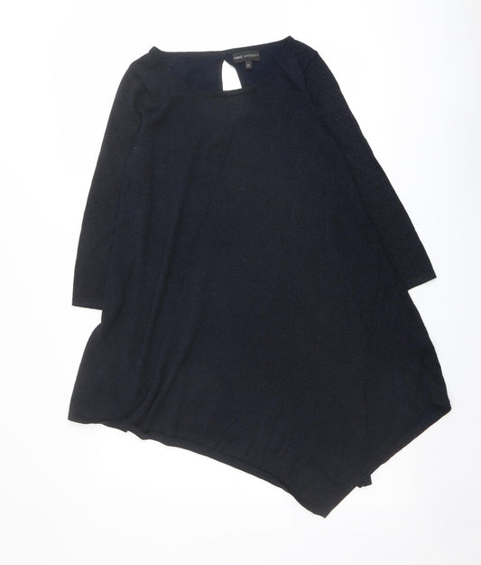 NEXT Womens Blue Round Neck Viscose Pullover Jumper Size 12