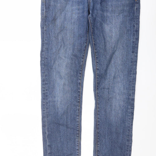 H&M Mens Blue Cotton Skinny Jeans Size 28 in L31 in Slim Button