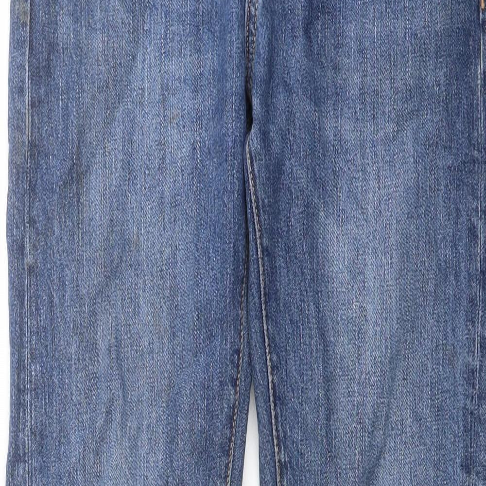H&M Mens Blue Cotton Skinny Jeans Size 28 in L31 in Slim Button