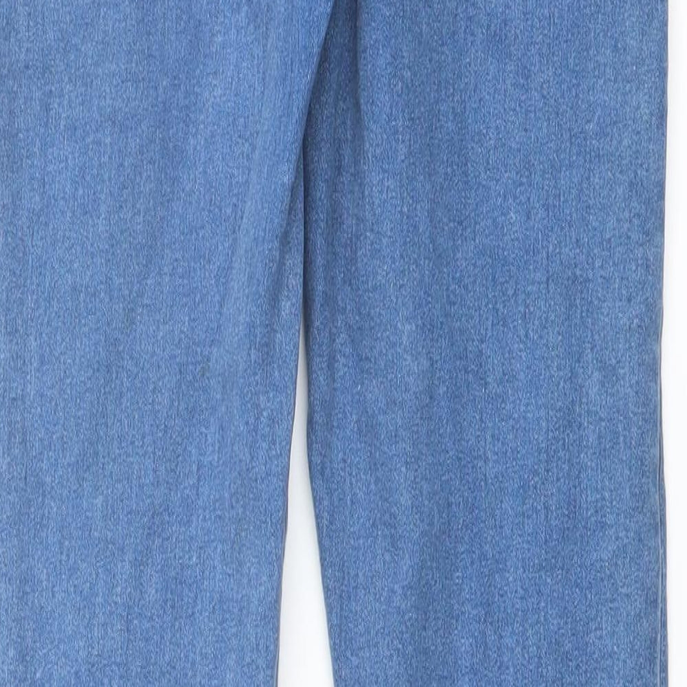 Denim & Co. Womens Blue Cotton Skinny Jeans Size 10 L30 in Regular Button