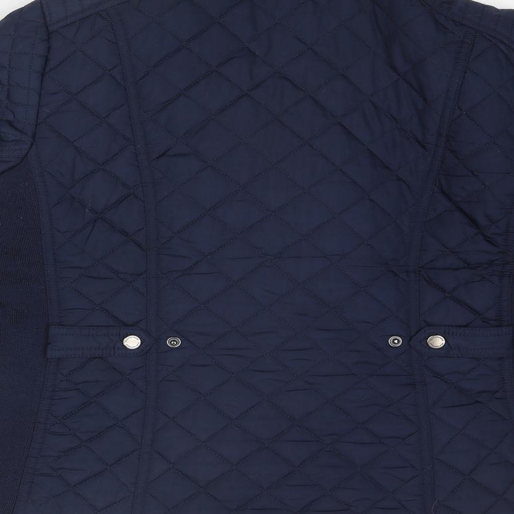 Weatherproof Womens Blue Quilted Jacket Size M Zip