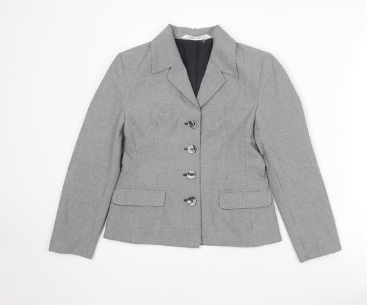 Marks and Spencer Womens Grey Polyester Jacket Blazer Size 10