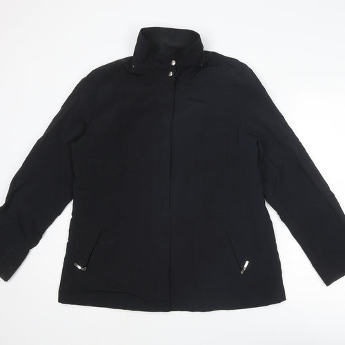 Marks and Spencer Womens Black Jacket Size 16 Zip