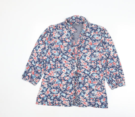 Per Una Womens Multicoloured Floral Viscose Basic Button-Up Size 14 Collared