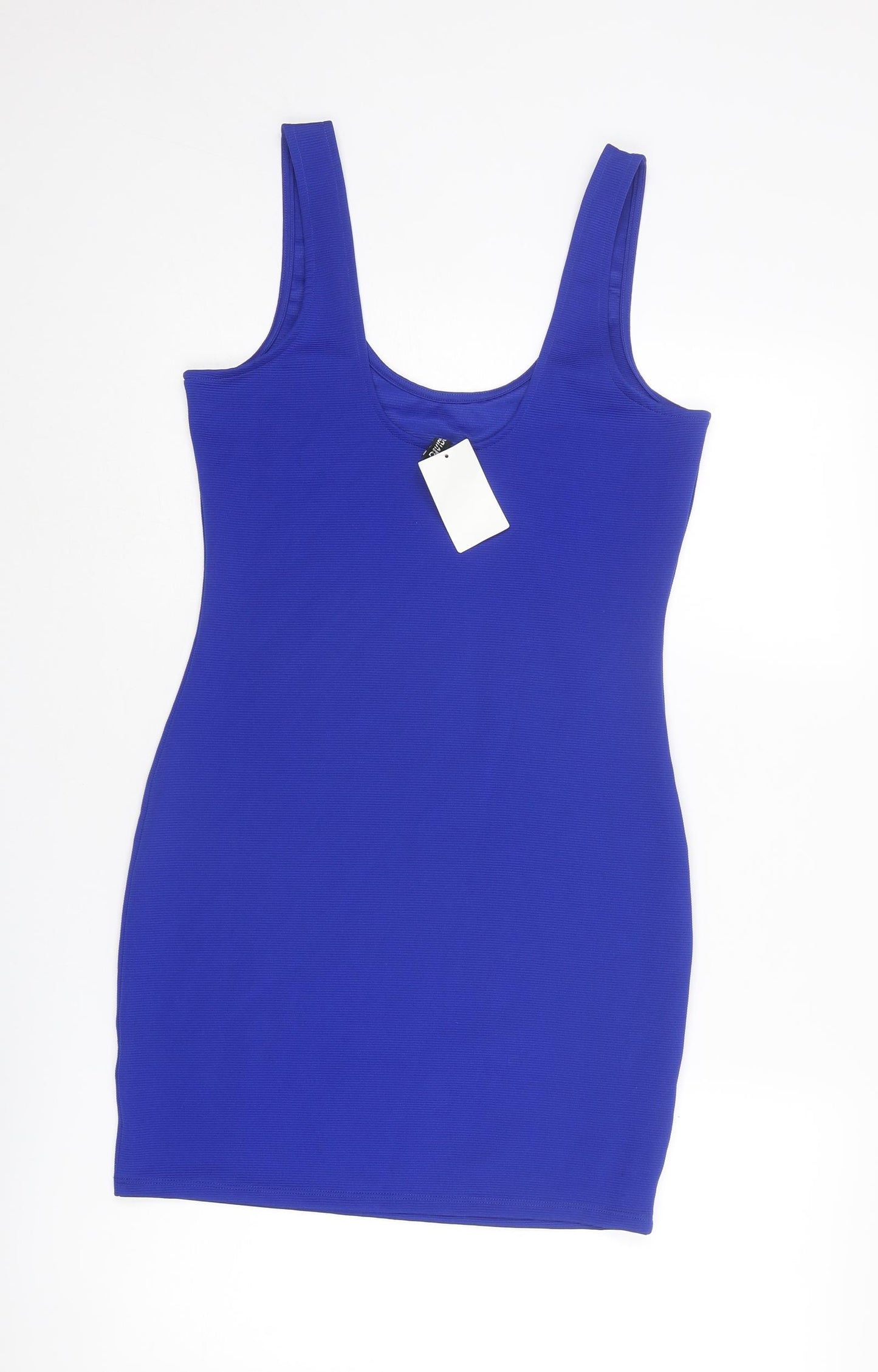 Divided by H&M Womens Blue Polyester Tank Dress Size 14 Scoop Neck Pullover
