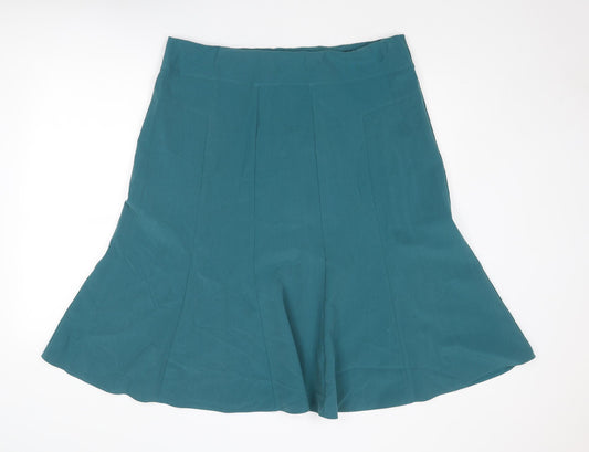 Bonmarché Womens Blue Polyester Flare Skirt Size 20