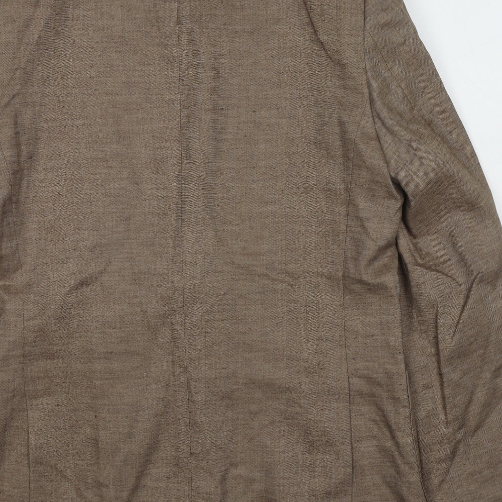 Marks and Spencer Mens Brown Polyester Jacket Suit Jacket Size 40 Regular