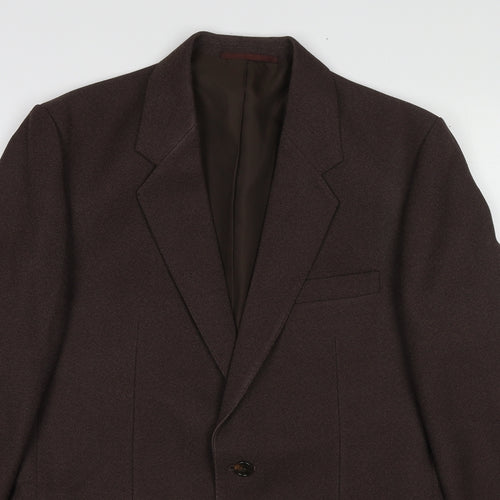 Debenhams Mens Brown Wool Jacket Blazer Size 40 Regular