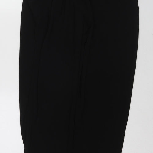 New Look Womens Black Polyester Jogger Trousers Size 10 L28 in Regular Drawstring