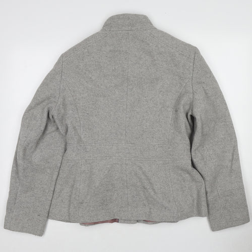John Lewis Womens Grey Jacket Size 16 Button
