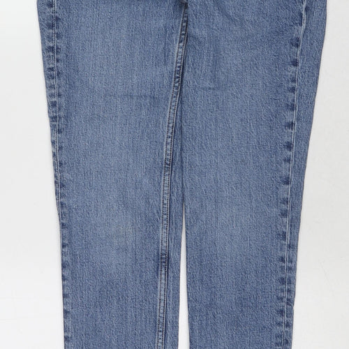 Topman Mens Blue Cotton Skinny Jeans Size 28 in L30 in Regular Zip