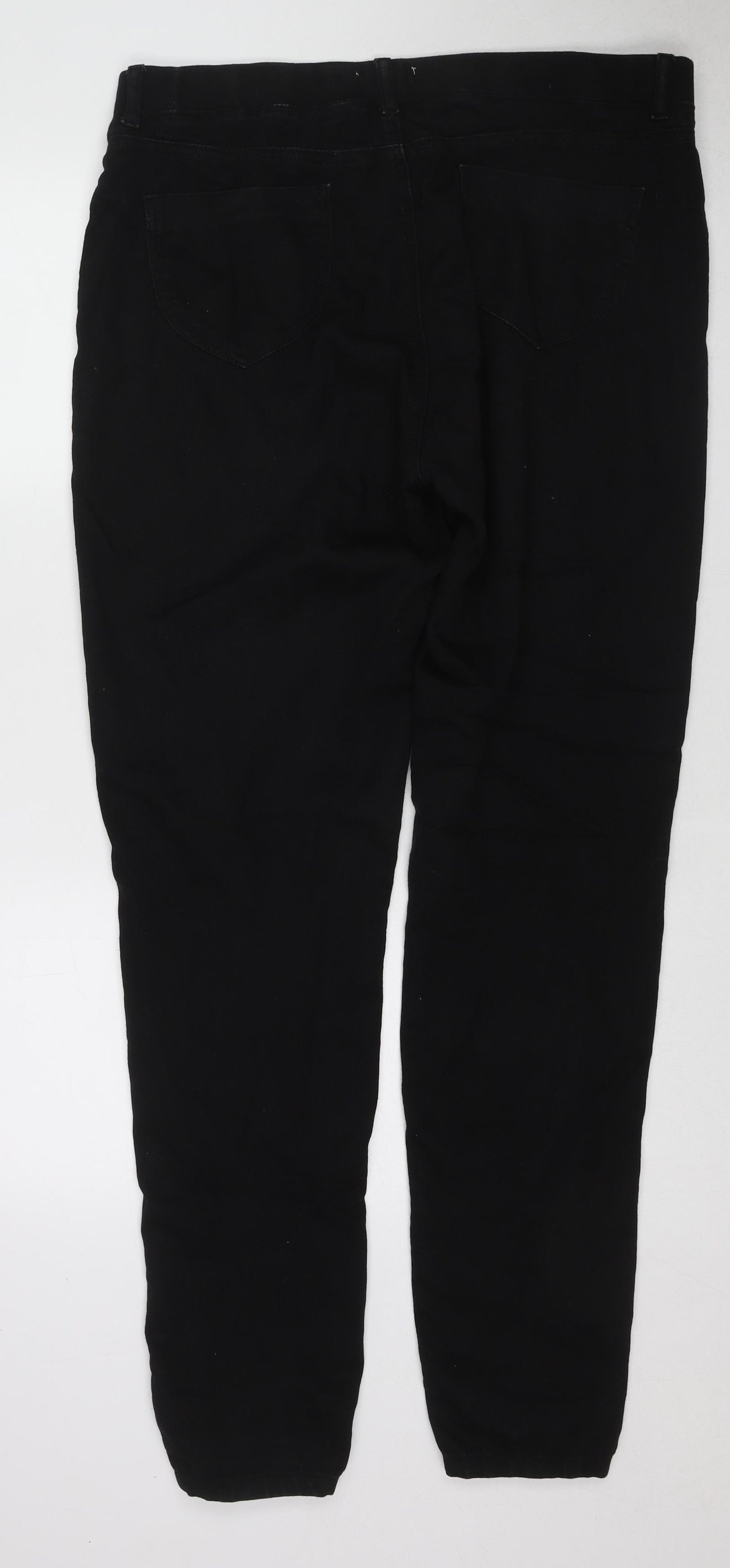 Dorothy Perkins Womens Black Cotton Jegging Jeans Size 16 L34 in Regular