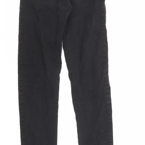 H&M Womens Black Cotton Skinny Jeans Size 8 L29 in Regular Zip