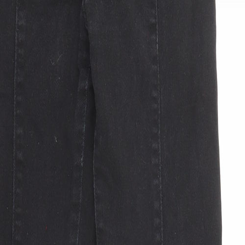 H&M Womens Black Cotton Skinny Jeans Size 8 L29 in Regular Zip