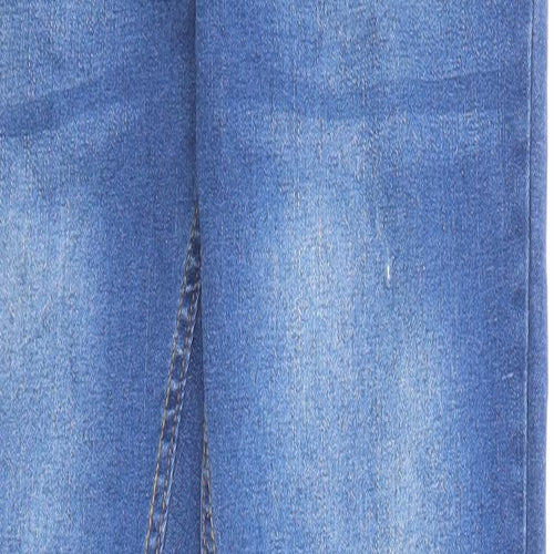 Cuidado Con El Perro Womens Blue Cotton Skinny Jeans Size 30 in L31 in Regular Zip