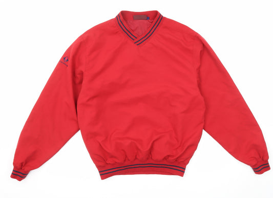 Glenmuir Mens Red Polyester Pullover Sweatshirt Size XS