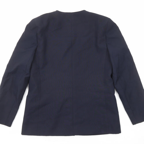 C&A Womens Blue Jacket Blazer Size 14 Button