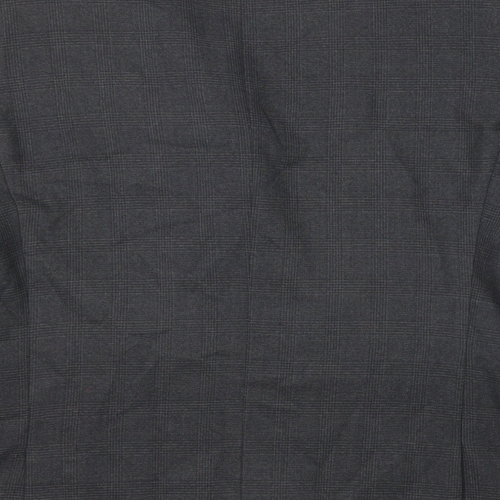 NEXT Mens Black Polyester Jacket Suit Jacket Size 42 Regular