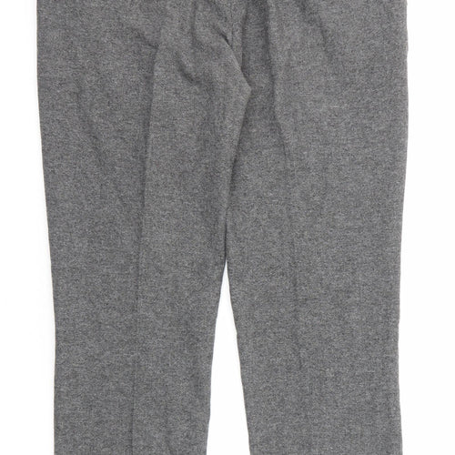 Skopes Mens Grey Polyester Dress Pants Trousers Size 36 in L30 in Regular Zip