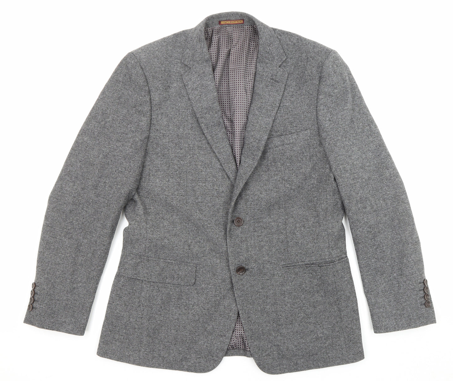 Skopes Mens Grey Polyester Jacket Blazer Size 40 Regular