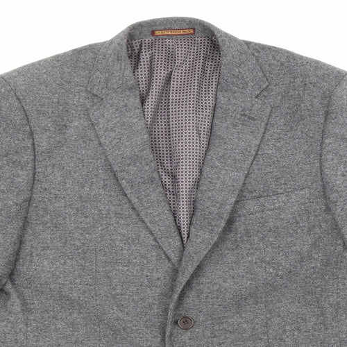Skopes Mens Grey Polyester Jacket Blazer Size 40 Regular
