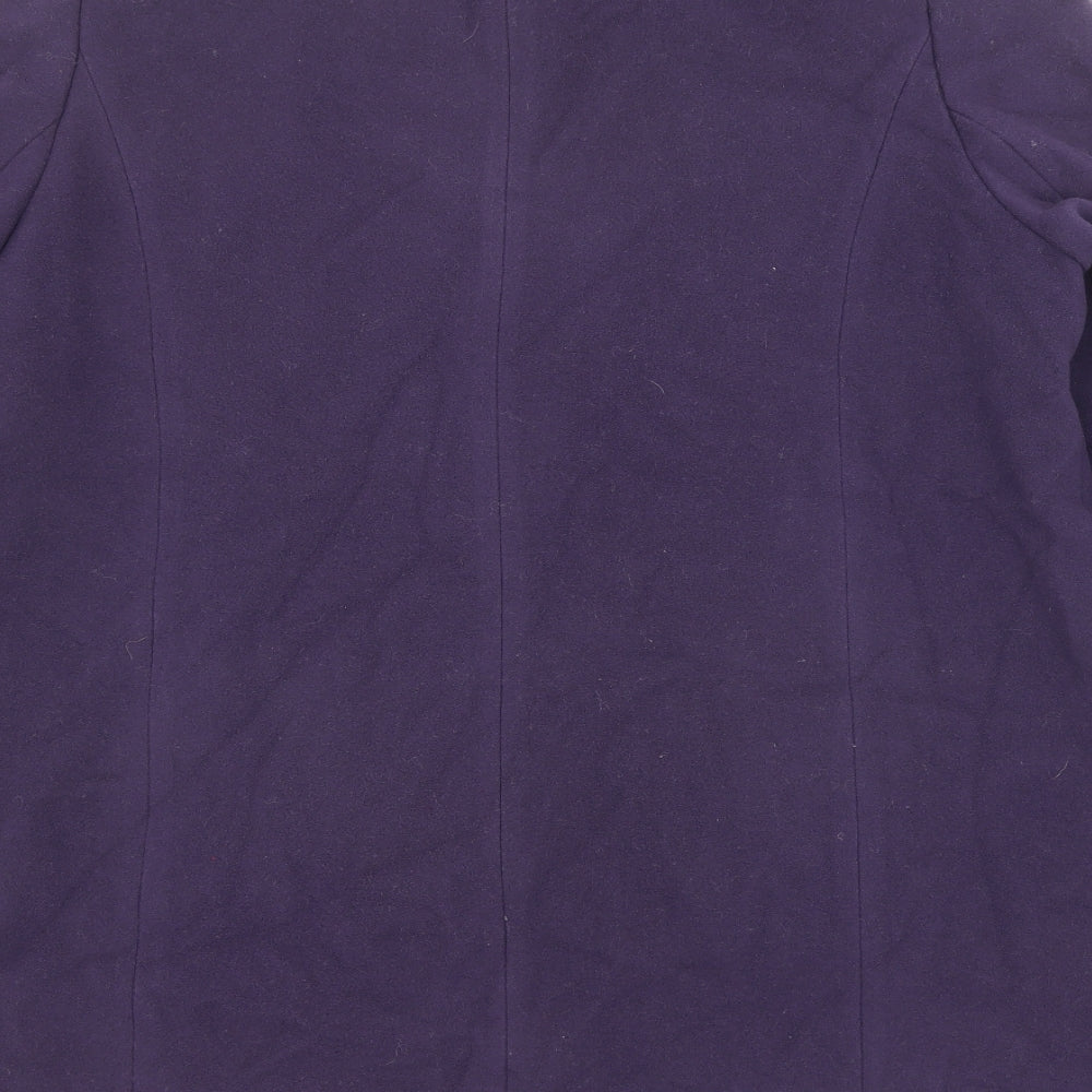 Eastex Womens Purple Pea Coat Coat Size 18 Button