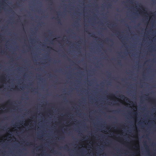 Nah Nah Womens Purple Jacket Size 10 Button - Lace Detail