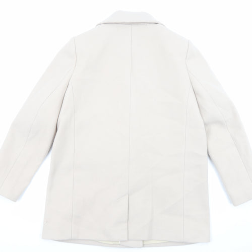 Marks and Spencer Womens Beige Jacket Blazer Size 14 Button