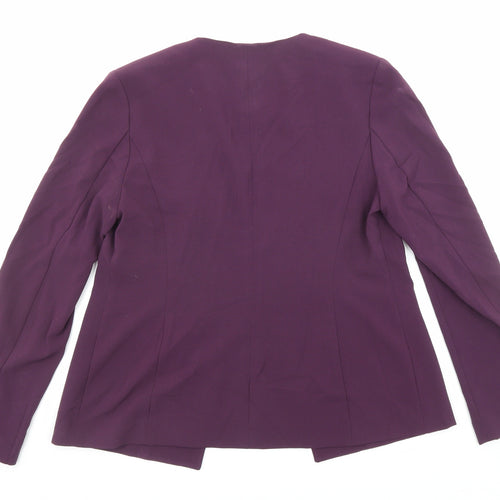 Marks and Spencer Womens Purple Jacket Blazer Size 14