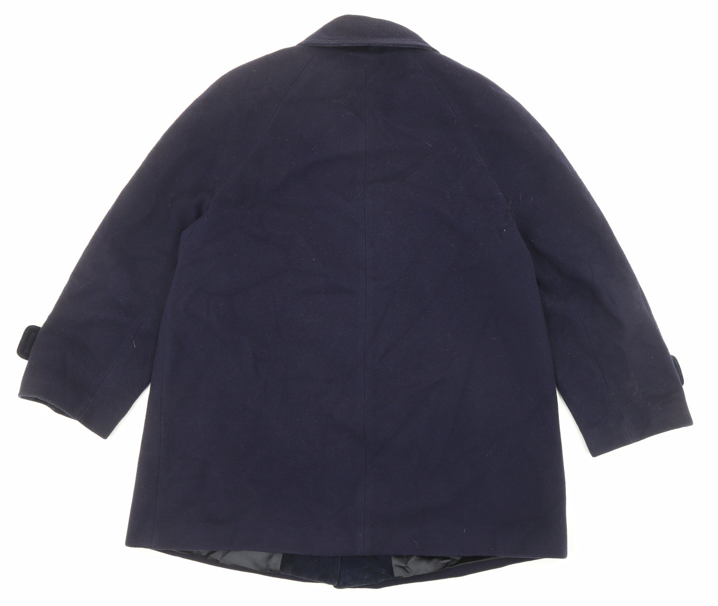 Eastex Womens Blue Pea Coat Coat Size 12 Button