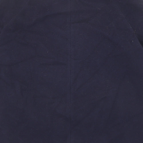 Eastex Womens Blue Pea Coat Coat Size 12 Button
