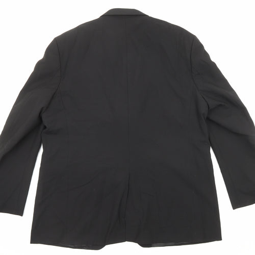 Centaur Mens Black Polyester Jacket Suit Jacket Size 48 Regular
