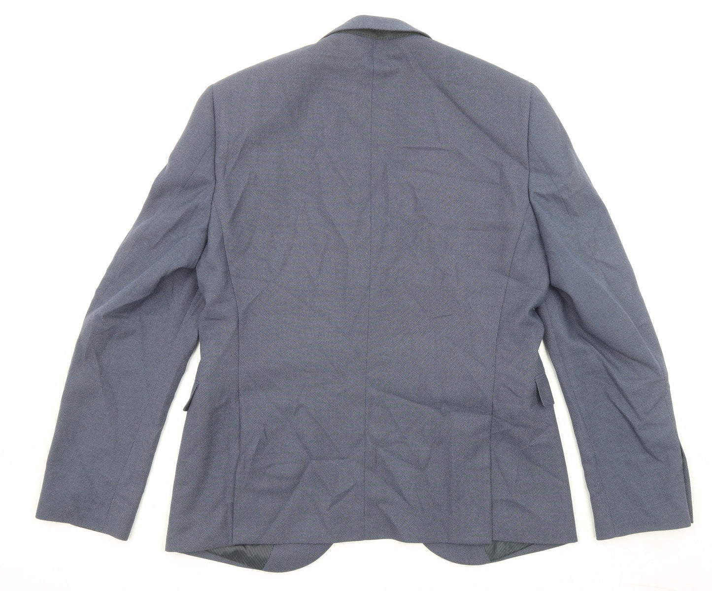 NEXT Mens Blue Polyester Jacket Suit Jacket Size 42 Regular