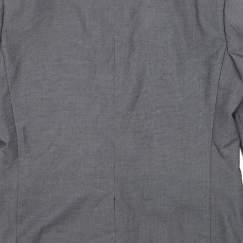 Slaters Mens Grey Polyester Jacket Suit Jacket Size 42 Regular