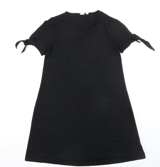 Gap Womens Black Polyester T-Shirt Dress Size S Round Neck