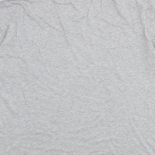 Nike Mens Grey Cotton T-Shirt Size M Round Neck