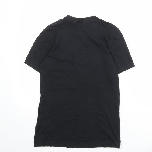 adidas Mens Black Cotton T-Shirt Size XS Round Neck