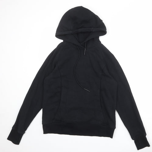 CRZ Yoga Womens Black Cotton Pullover Hoodie Size 10 Pullover