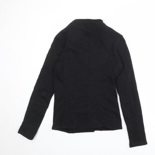 Saint + Sofia Womens Black Jacket Size 8 Zip