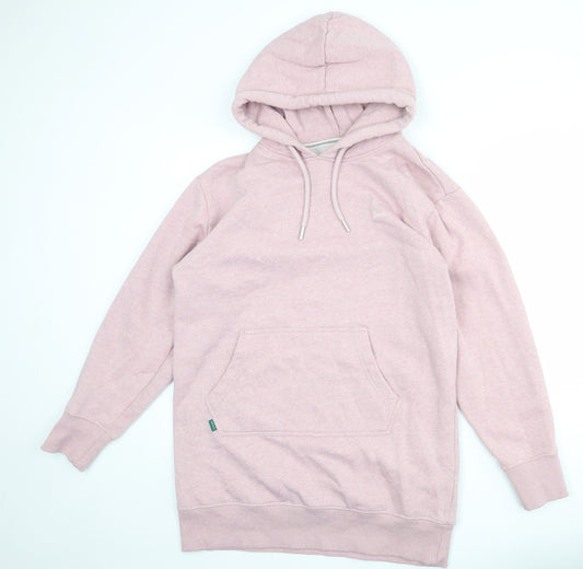 H&M Womens Pink Cotton Pullover Hoodie Size 16 Pullover
