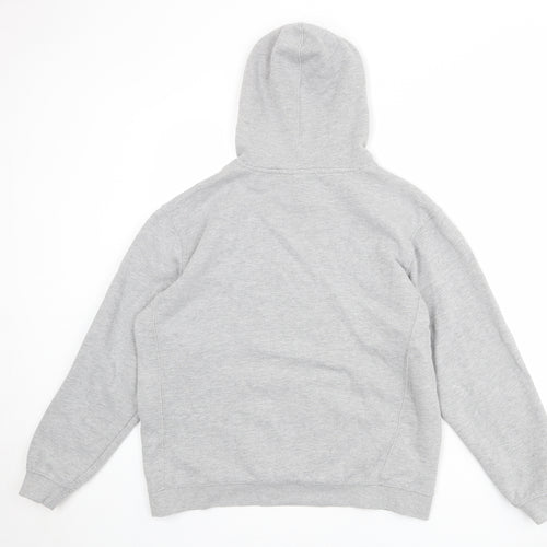 Topshop Womens Grey Cotton Pullover Hoodie Size M Pullover