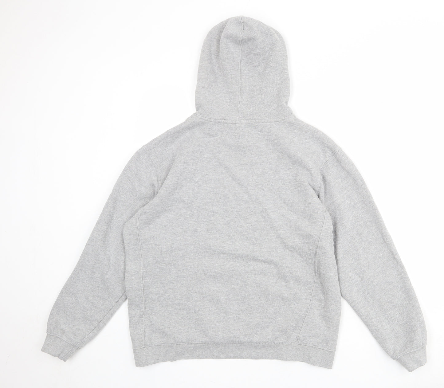 Topshop Womens Grey Cotton Pullover Hoodie Size M Pullover