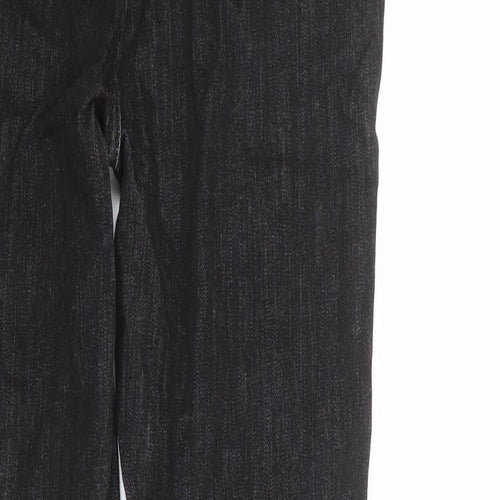 Marks and Spencer Womens Black Cotton Skinny Jeans Size 10 Regular Zip