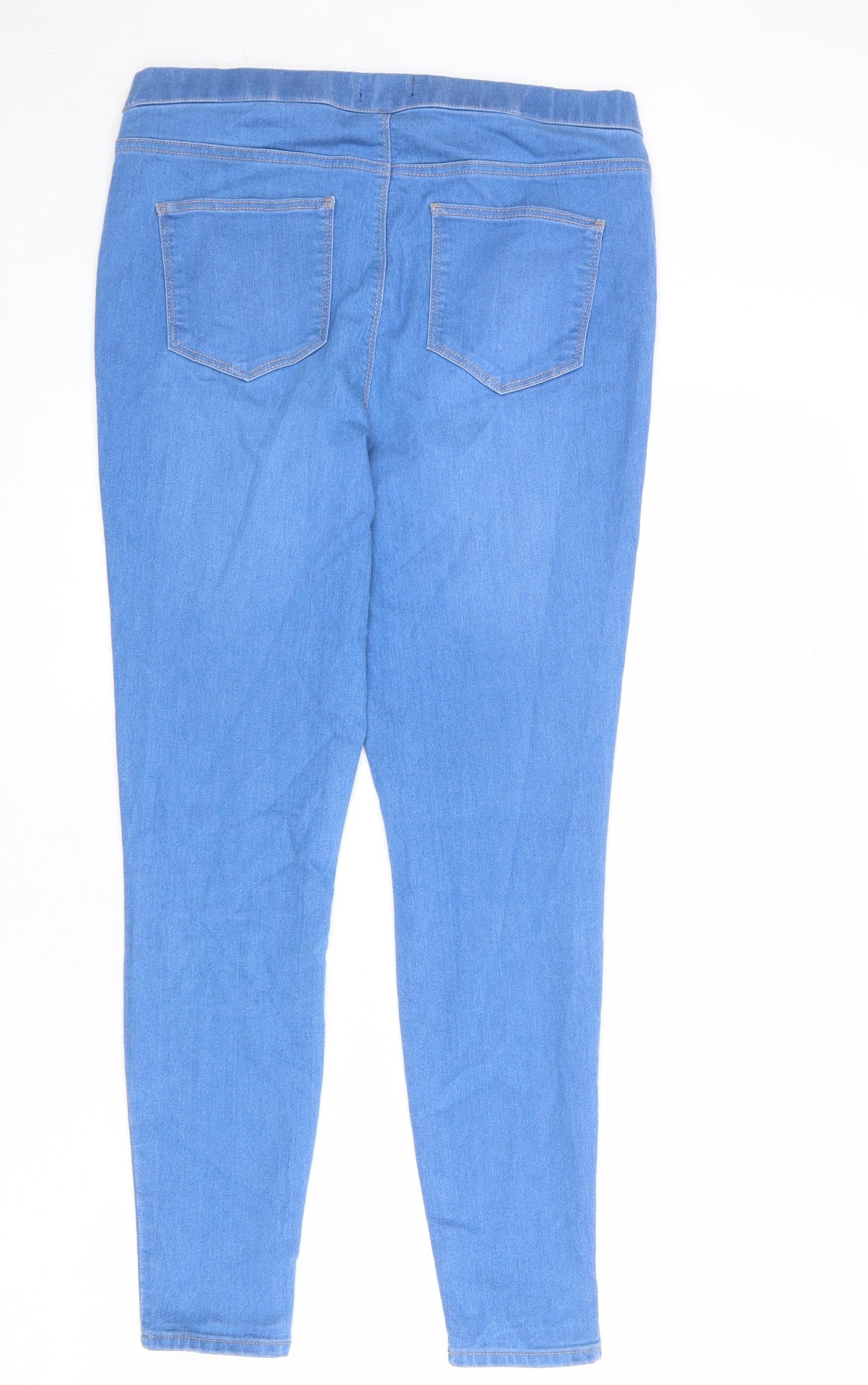 Matalan Womens Blue Cotton Jegging Jeans Size 12 L28 in Regular