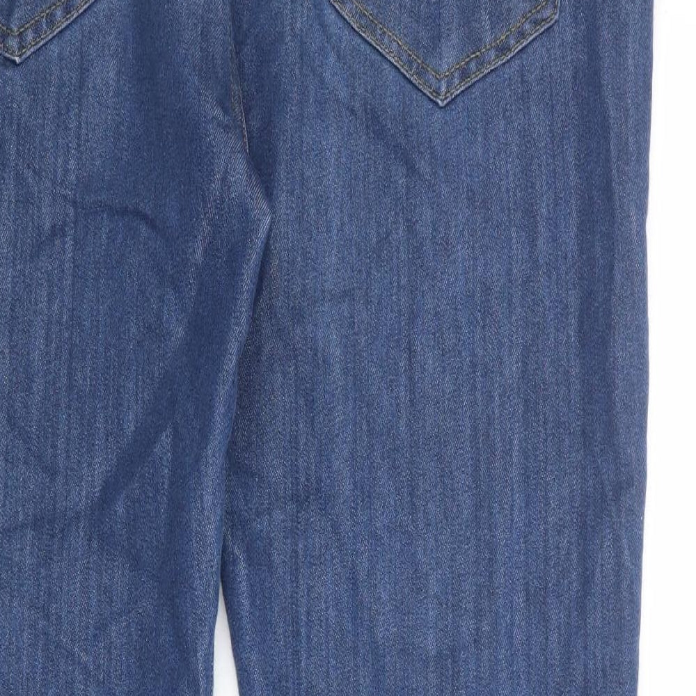 PEP&CO Mens Blue Cotton Straight Jeans Size 36 in L30 in Regular Zip