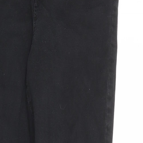 Denim & Co. Womens Black Cotton Skinny Jeans Size 16 L28 in Regular Zip