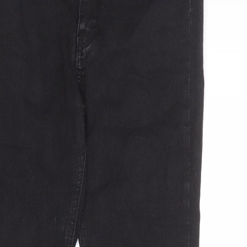 Pull&Bear Womens Black Cotton Skinny Jeans Size 12 L27 in Regular Zip