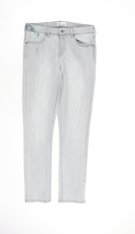 Firetrap Womens Grey Cotton Skinny Jeans Size 28 in L32 in Regular Zip